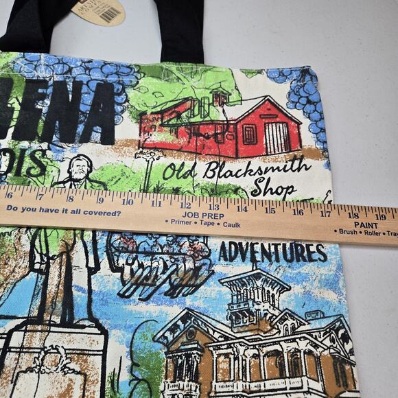 Art Studio Company Canvas Shopper Tote Galena Illinois Canvas Bag Reusable NEW - Picture 6 of 10